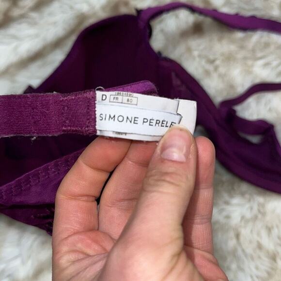 Simone Perele Purple Underwire Soft Cup Bra | Sz 30D - Picture 8 of 9